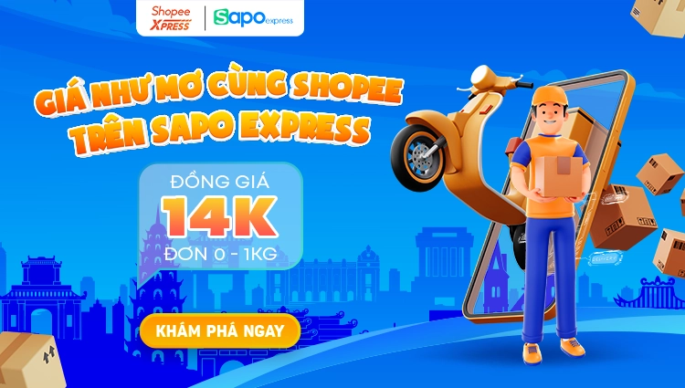 Giá như mơ cùng Shopee: Đồng giá 14k đơn 0 - 1kg trên Sapo Express