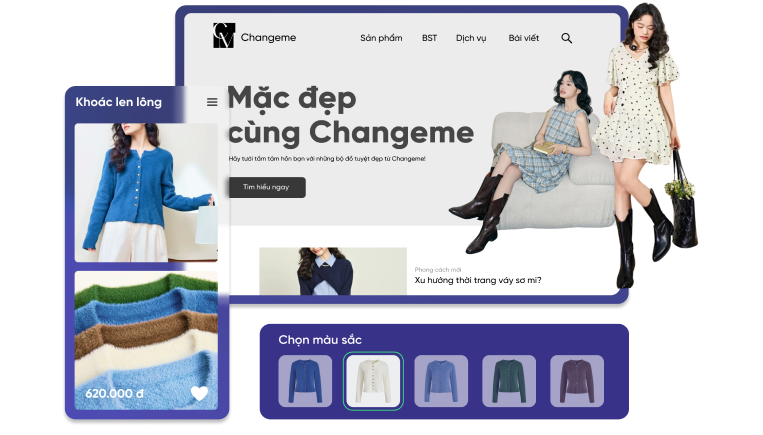 400+ giao diện responsive đẹp mắt từ Sapo