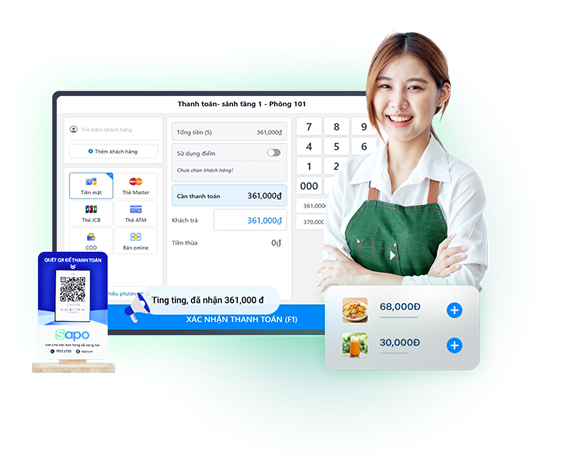 phần mềm sapo cho lĩnh vực nhà hàng