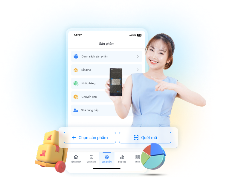 ứng dụng quản lý kho trên điện thoại