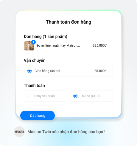 Thanh toán an toàn, tiện lợi trên cùng một màn hình