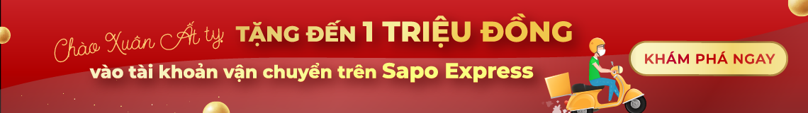 Chào xuân Ất Tỵ: Tặng đến 1 triệu đồng vào tài khoản vận chuyển Sapo Express