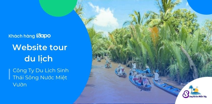 Website tour du lịch - Công Ty Du Lịch Sinh Thái Sông Nước Miệt Vườn