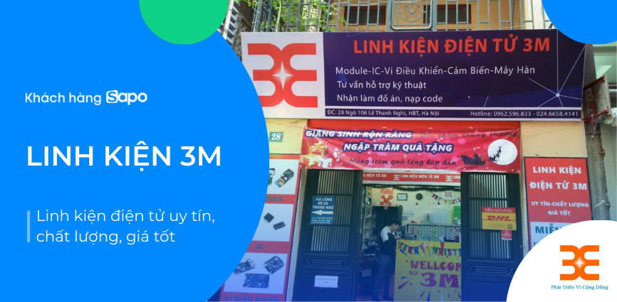 Linh kiện 3M - Linh kiện điện tử uy tín, chất lượng và giá tốt.