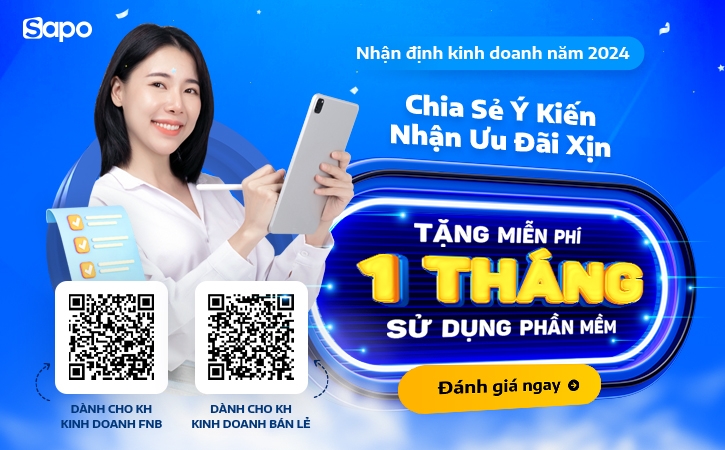 Tặng ngay 1 tháng gia hạn sử dụng phần mềm khi tham gia Khảo sát tình hình kinh doanh 2024